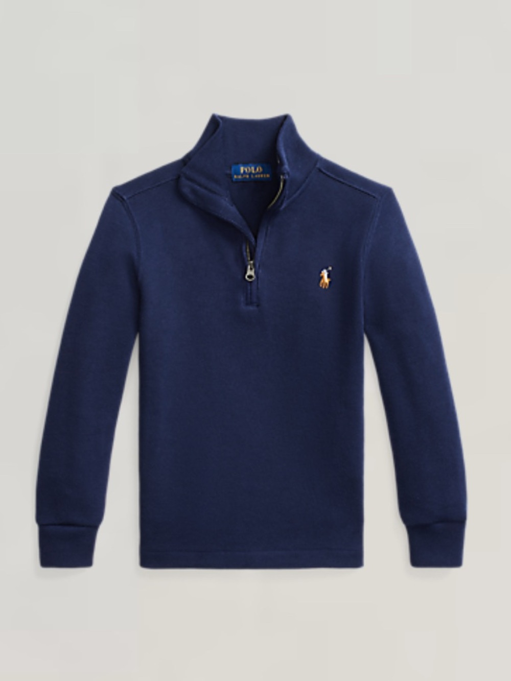 NWT Ralph Lauren Toddler French-rib Quarter-zip Pullover